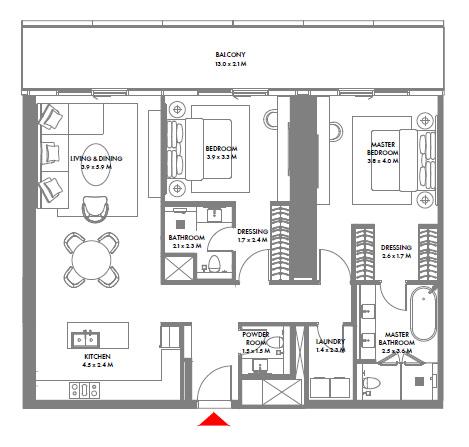 2-Bedroom Residences